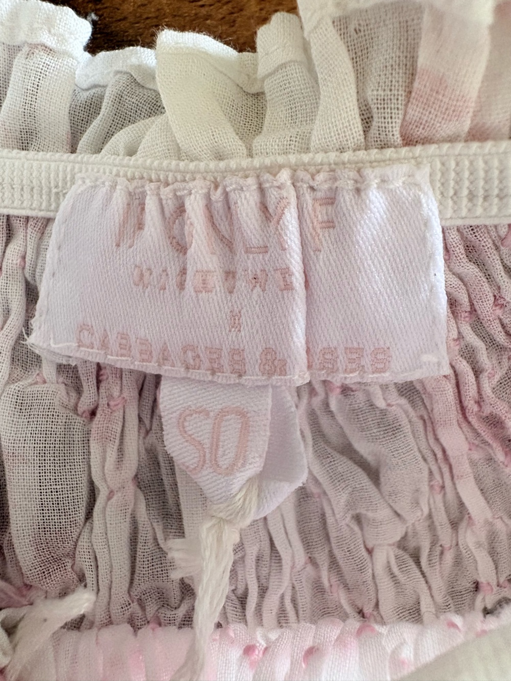 NEW If Only If Women’s Cabbage & Roses Pink Floral Smocked Nightgown Gown XS S - Picture 10 of 11